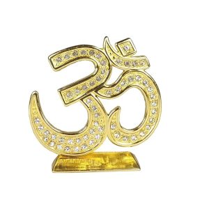 Stone Golden Om Car Dashboard Idol