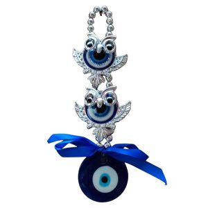 2 Owl Evil Eye Hanging