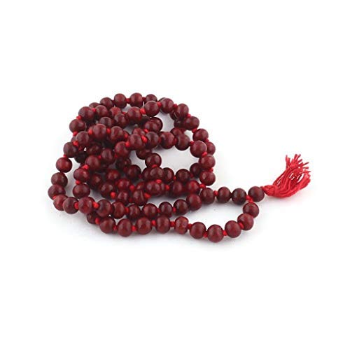 Red Sandalwood Mala Rosary Lal Chandan Jaap Mala 108 Beads Holy Chandan ...