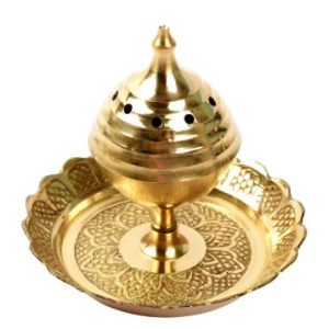 Brass Agarbatti Stand Plate